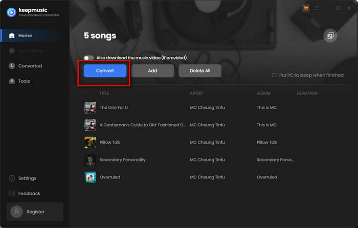 keepmusic youtube music downloader