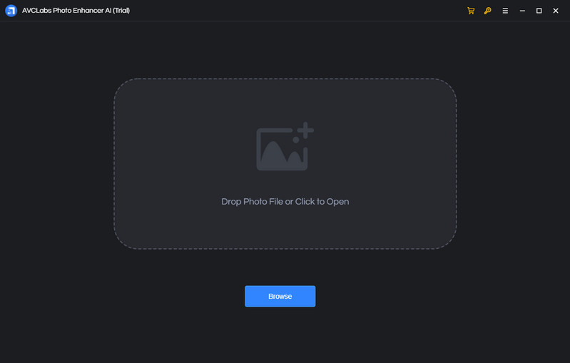 photo enhancer main interface