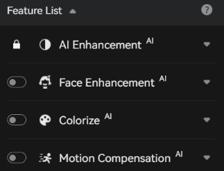 turn on face enhancement