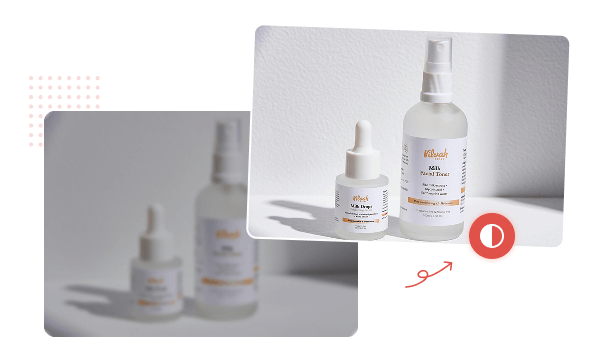 enhance blurry product photo