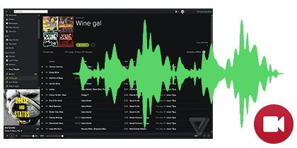 Spotify での音楽を高品質で録音