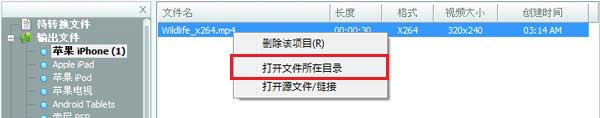 打开文件所在目录